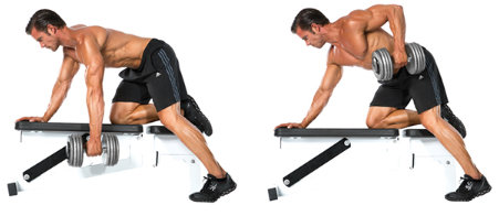 Dumbbell One-Hand Pendlay Row